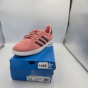 Adidas Gazelle Mens 11 Pink Suede Sneakers Trainers Shoes JH5388‎